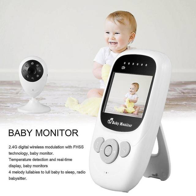 2.4ghz Wireless Digital Lcd Color Baby Monitor Camera Melody 2x Security