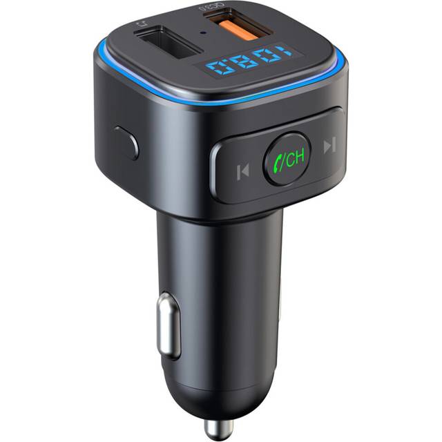 Bakeey bluetooth V5.0 FM Transmitter Dual USB QC3.0 Car Charger bluetooth Audio Adapter MP3 Player Hands free Call For iPhone XS 11Pro Mi10 Note 9S