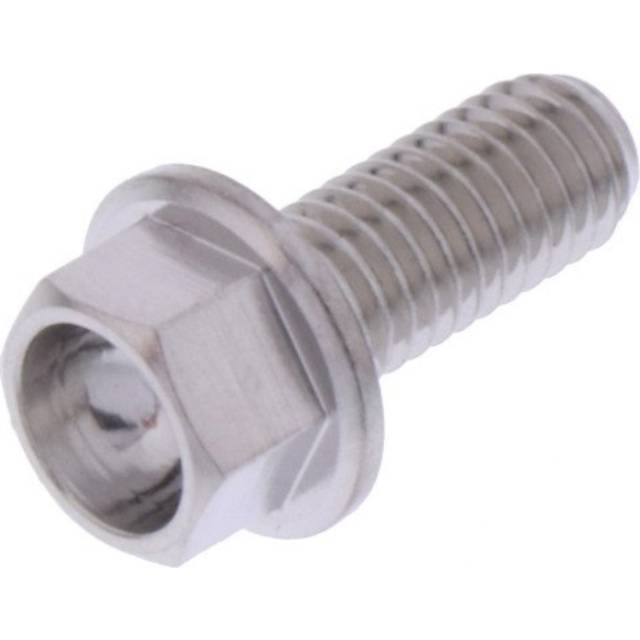 Pro-Bolt Flanged Hex Head Stainless Steel Bolts - M5 x 0.80mm x 12mm (12mm)