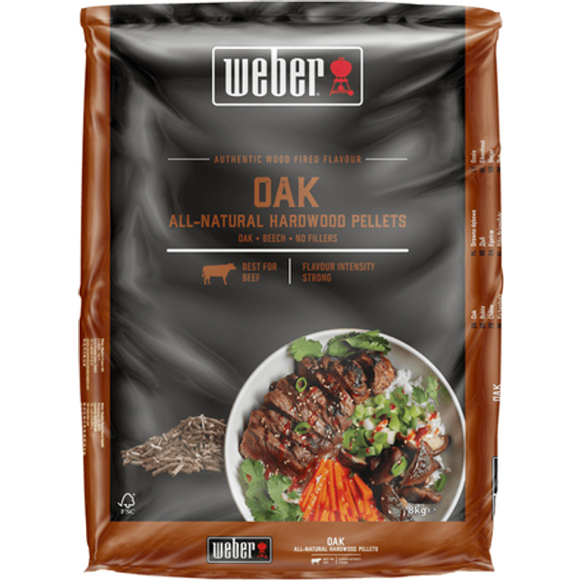 Weber Träpellets - Ek 8kg