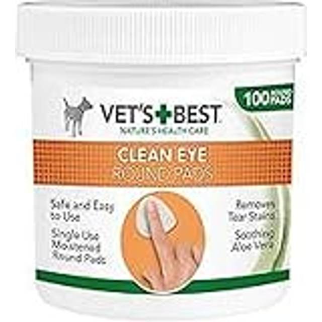 Vets Best Clean Eye Round Pads (100 pads In a Tub)