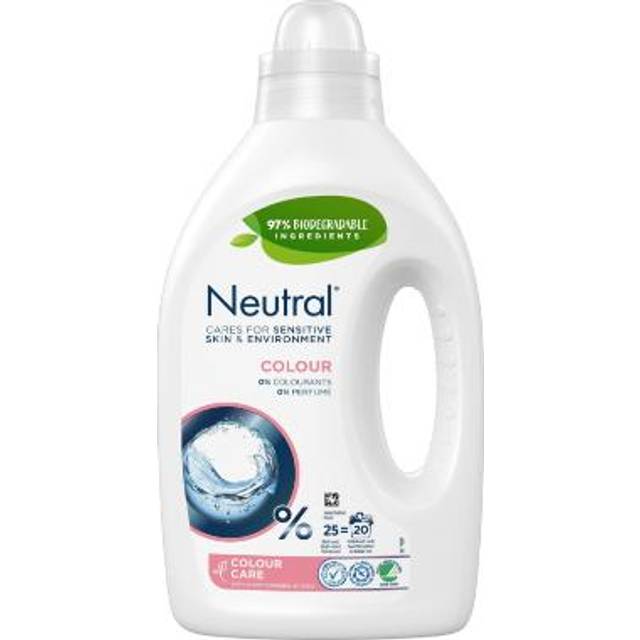 Tvättmedel flytande Neutral - 1L kulör oparfymerad Svanen - 6 st