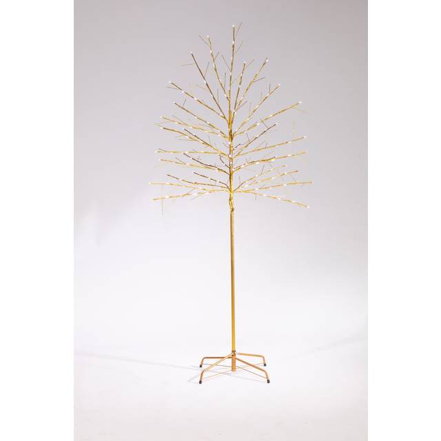 1.8M Gold Twinkling Twig Tree (180cm H X 60cm L X 60cm D)