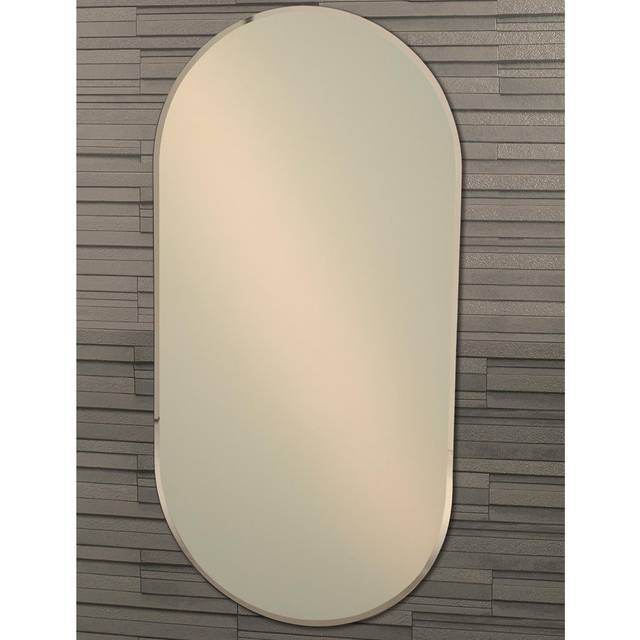 Naequan Oval Wall Mirror 80 X 40Cm - None (80cm H X 40cm W X 0.5cm D)
