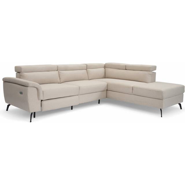 Dequita Upholstered Corner Sectional - Beige (87cm H X 271cm W X 216cm D)