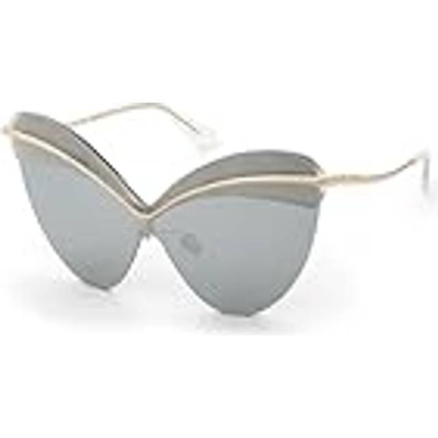 Nina Ricci Woman SNR442  300X Sunglasses Metal Gold Smoke Mask Normal Mirror