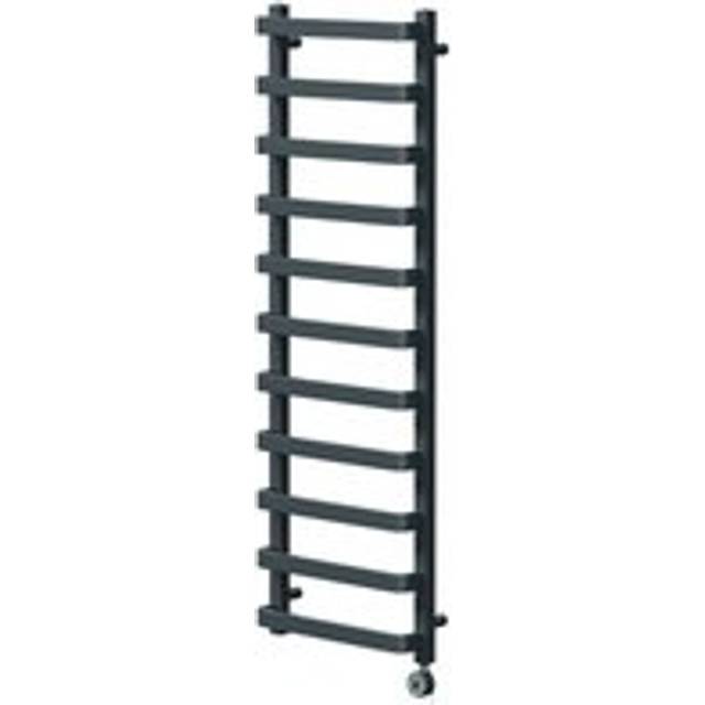 Wholesale Domestic Milton Curved Digital Thermostatic Electric Heated Towel Rail | Anthracite | Mild Steel | 1500mm x 500mm