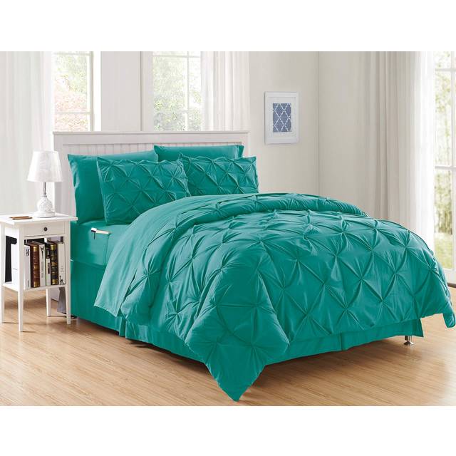 Elegant Comfort Luxury Best  Softest  Coziest 6-Piece Bed-in-a-Bag Comforter Set on Amazon Silky Soft Complete Set Includes Bed Sheet Set with Double