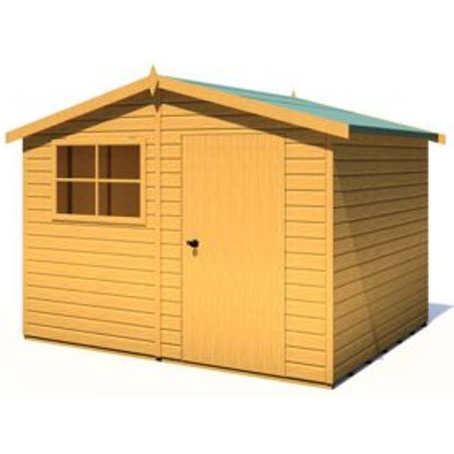 Shire Wroxham Shed 8x10 - Honey Brown