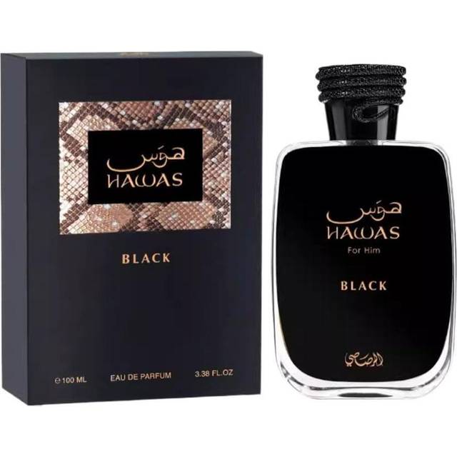 Rasasi hawas black for him 100ml / 3.3 oz eau de parfum spray sealed