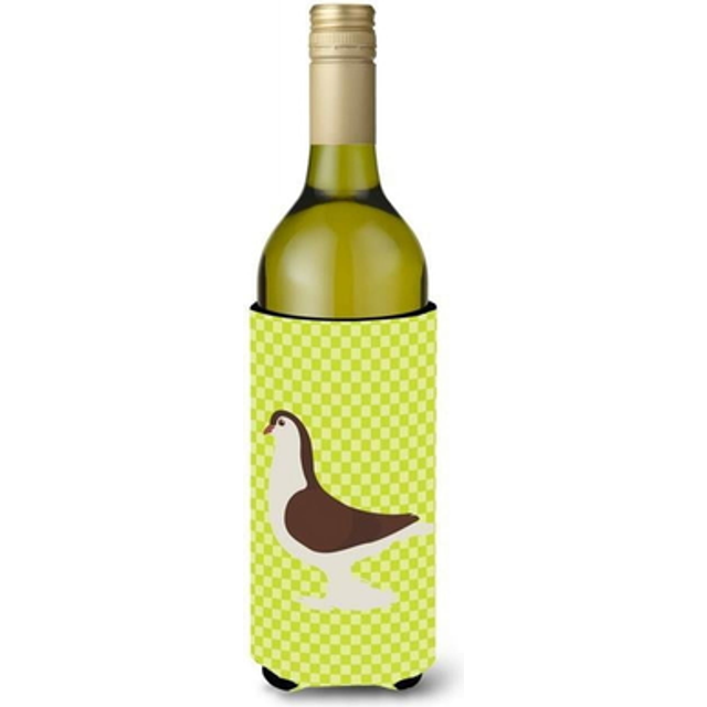 Caroline's Treasures Large Pigeon Green Decorative Bottle Hugger  750 ml  Multicolor