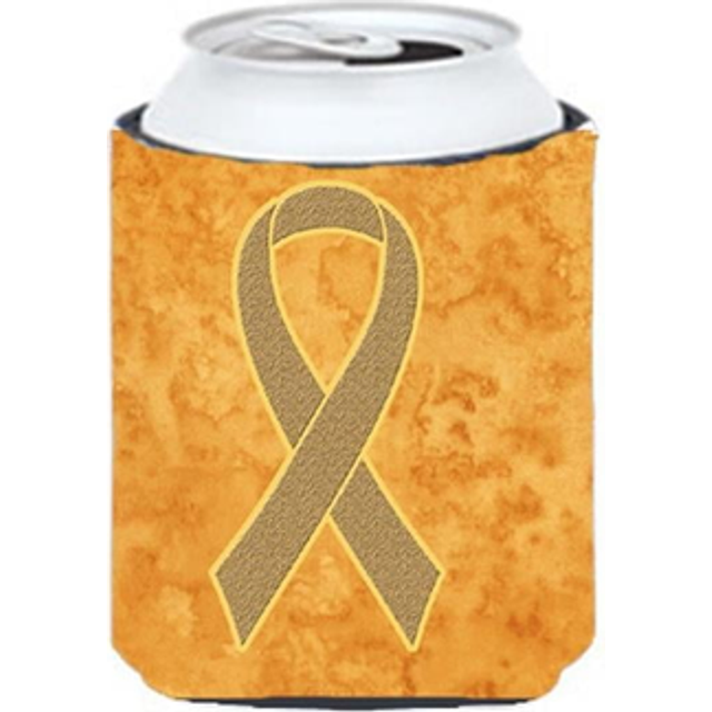 Peach Ribbon for Uterine Cancer Awareness Can or Bottle Hugger, 12 Oz.