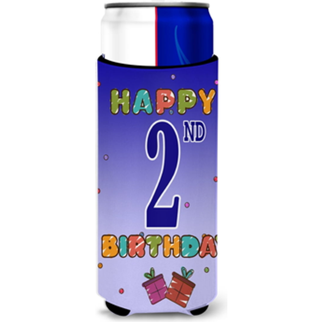 Happy 2nd Birthday Ultra Beverage Insulators for slim cans CJ1093MUK