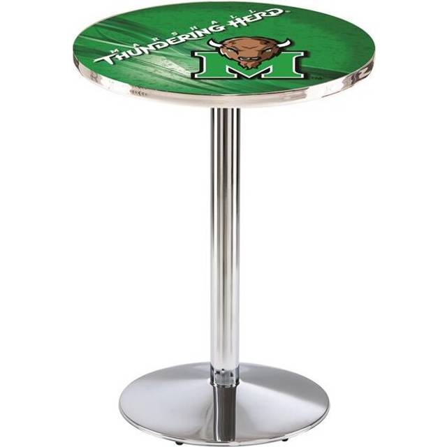 Holland Bar Stool L214C4236Mrshll 42 in. Marshall Thundering Herd Pub Table with 36 in. Top, Chrome