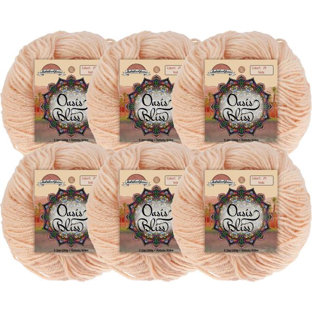 JubileeYarn Oasis Bliss Yarn - Baby Weight Acrylic Blend - 25g/Ball -