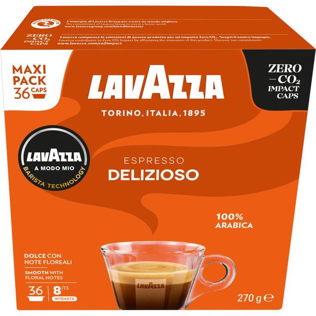 Lavazza, A Modo Mio Delizioso, Coffee Pods Espresso , 100% Arabica, 36 capsules