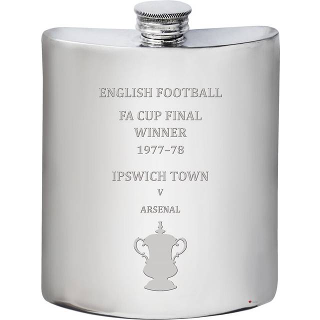 Arsenal English FA Cup Winner 1978-79, 6oz Whisky Hip Flask Pewter