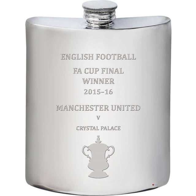 Arsenal English FA Cup Winner 2016-17, 6oz Whisky Hip Flask Pewter