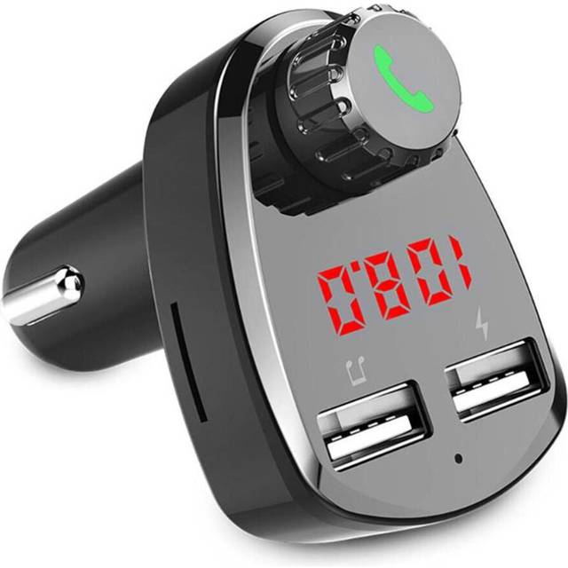 2.4A Digital Display Bluetooth FM Transmitter Dual USB Car Charger MP3 Player For iPhone X XS Xiaomi Mi9 S10+ Note 10