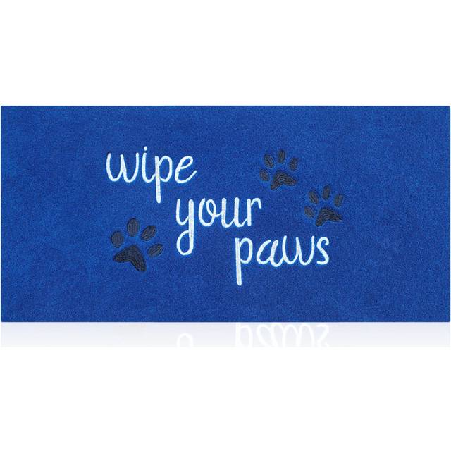 HLFMVWE Large Outdoor Front Door Mat Wipe Your Paws Doormat Inside Outside Mats Entryway Welcome Mats Non Slip Rubber Backing Fu