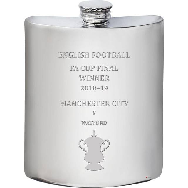 Arsenal English FA Cup Winner 2019-20, 6oz Whisky Hip Flask Pewter