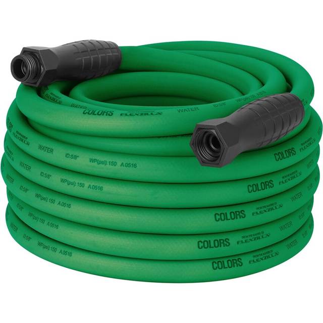 Colors SwivelGrip Garden Hose  58 x 75  34  11 12 GHT Fittings  Forest Green