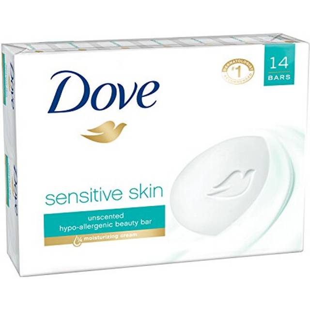 Dove Beauty Bar, Sensitive Skin 4 oz, 14 Bar