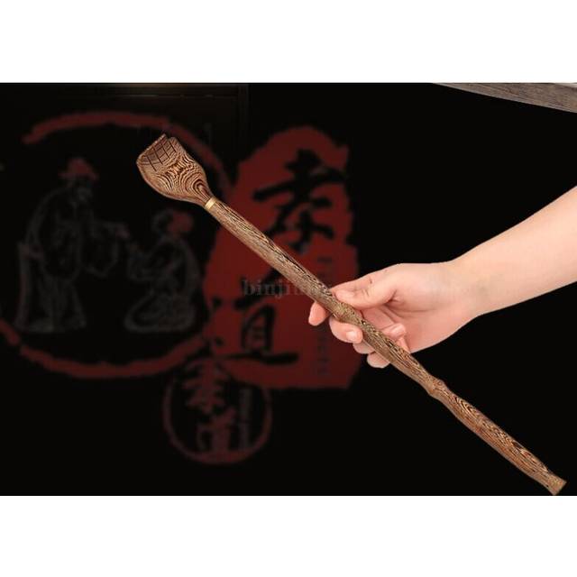 (a-StyleL) Yoga meridian rod nine fine wheel shaft Whole body massage roller pounded his waist back massage neck leg wooden massager