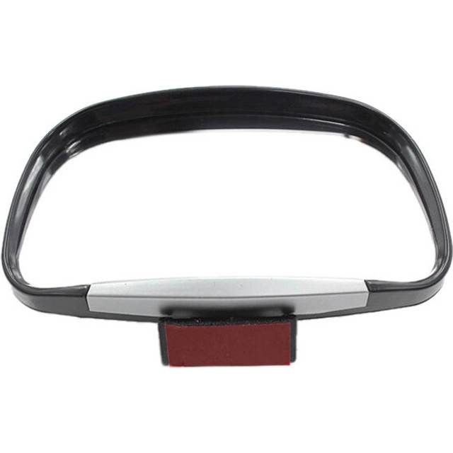 (Black) Car Blind Spot Mirror 360 Rotation Adjustable Rear View Mirror Wide Angle