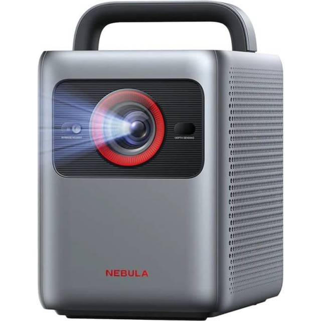 Anker NEBULA Cosmos 4K SE Laser+LED Dolby Vision-projektor, 4K-projektor med 1800 ANSI-lumen hög ljusstyrka, 502 tums enorm skärm, förbättrad bildkvalitet, Google TV (förnyad)