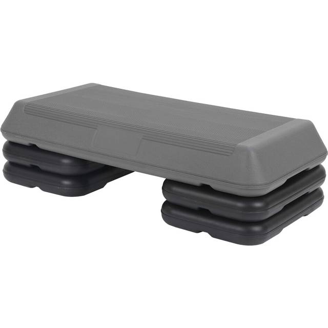 "HomGarden 28.15"" Adjustable Workout Aerobic Stepper in Fitness & Exercise Step Platform Trainer Stepper w/4 Risers Adjust 4"" - 6"" - 8"""