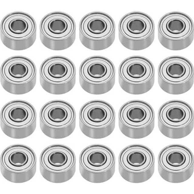 20pcs Miniature Bearings 693ZZ Deep Groove Double Shielded Miniature Ball Bearings Compatible With 3D Printers, DIY,Washing Machines