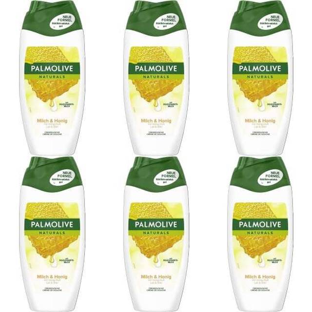 Palmolive Naturals Milk and Honey Shower Gel Cream, 250 ml (Pack of 6)