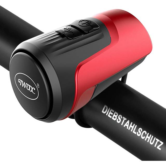 Chronus Electric Bike Bell, 125db Anti-Theft Alarm Loud Electric Bike Horn for Adults with 1 Sound Modes USB Rechargeable Battery Waterproof Bicycle