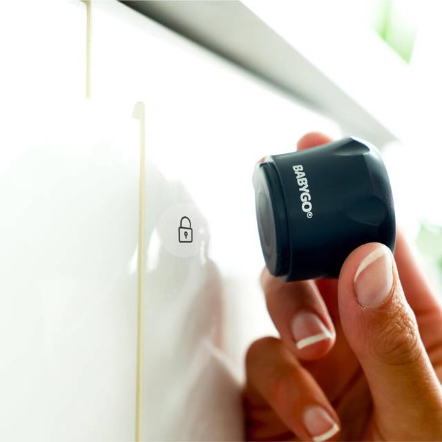 BABYGO Magnetic Child Safety Cupboard Locks for Children 10 Locks, 2 Keys & 8 Free Corner Protectors Baby Proofing Kitchen Cabinets & Drawers Easy