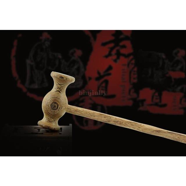 (a-StyleI) Yoga meridian rod nine fine wheel shaft Whole body massage roller pounded his waist back massage neck leg wooden massager