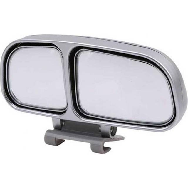 (Silver Right) Wide Angle Mirror Universal Adjustable Car Rear View Blind Spot Auxiliary