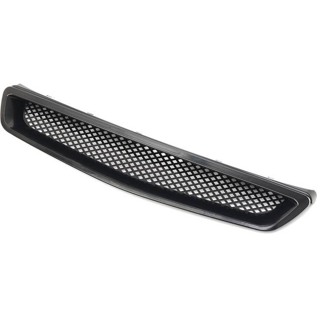 T-R Style Front Hood Mesh Grill Grille Black For Honda Civic