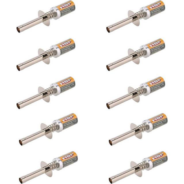 10X 80101 1800MAh 1.2V Glow Plug Igniter for RC Car 1/8 1/10 Rechargeable Igniter-Not Charger