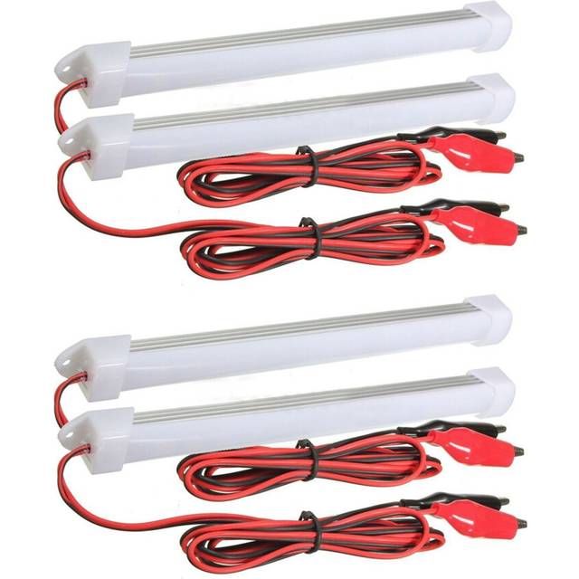 10X 12V Car LED SMD Interior Light Bar Tube Strip Lamp Van Boat Caravan Motorhome Cold White