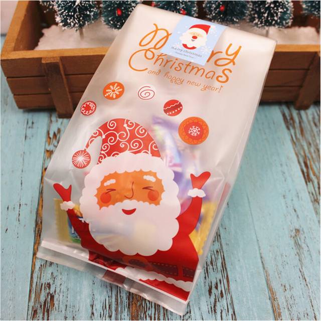 50 Pcs/Set Cute Christmas Gift Bags Lightweight Waterproof