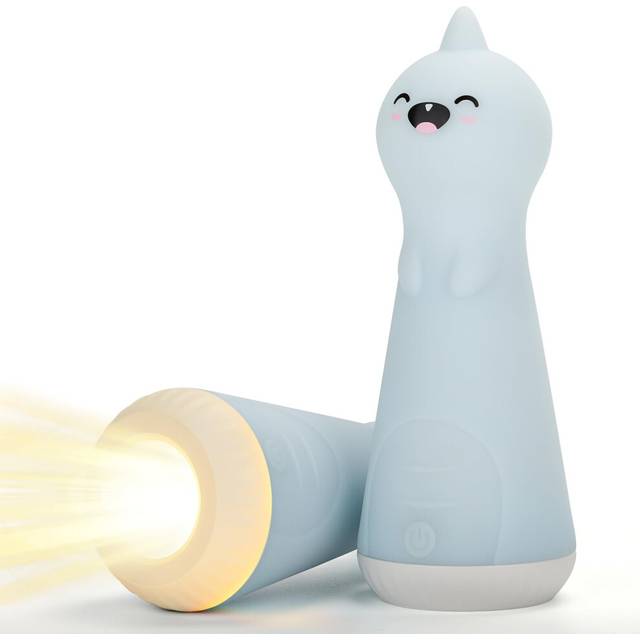 Chronus 2-In-1 Night Light With Flashlight for Kids-Rechargeable LED Dimmable Night Light for Toddler Bed Room Glow In Dark Handheld Emergency