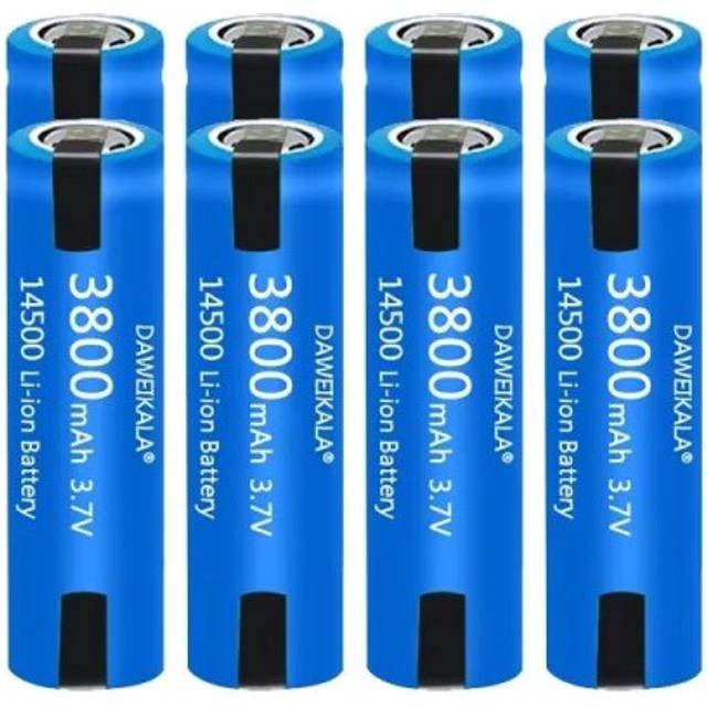 14500 battery 3.7V AA 3800mah lithium ion battery