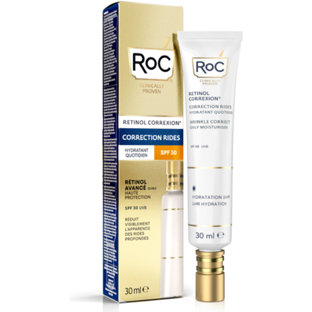 ROC Retinol Correxion Wrinkle Correct Daily Moisturiser (Spf30) 30ml