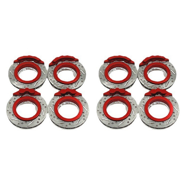 8X Metal Brake Disc Caliper for MINI-Z Mini Z MA020 MA030 FWD MINI-Q8 1/28 RC Car Upgrade Parts Accessories