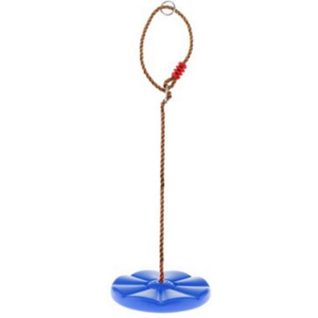 (Red, One size) Heavy Duty Plastic Disc Tree Swing With Pe Rope For Kids Children Outdoor Play Equipment