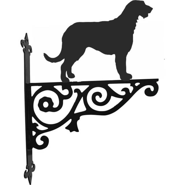 Irish Wolfhound Ornamental Hanging Bracket (375cm H X 300cm W X 3cm D)