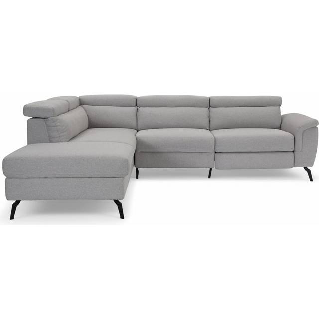 Dequita Upholstered Corner Sectional - Light Grey (87cm H X 271cm W X 216cm D)