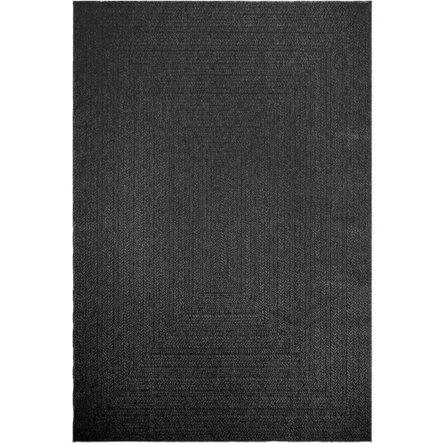 Square Densie No Pattern Machine Woven Anthracite Area Rug (Rectangle 200 x 290cm)