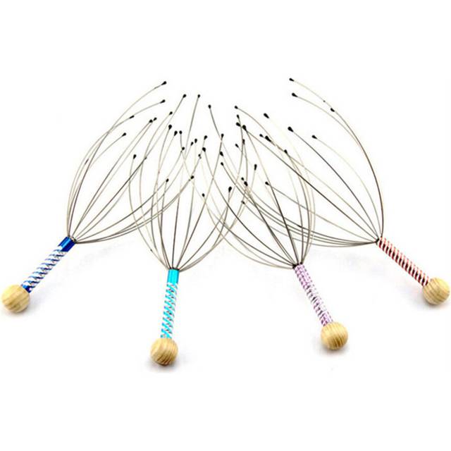 10PCS  Creative Octopus Head Scalp Massager Neck Equipment Stress Relieve Relax Massage Claw Massager Pain Relief Body Massager Tools